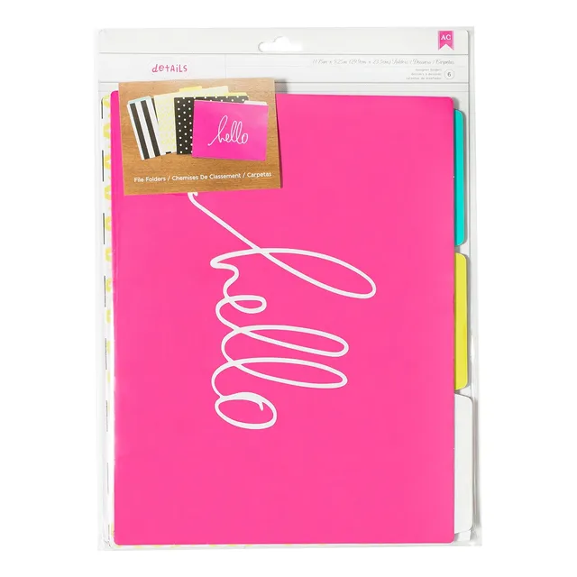 Fólder De Escritorio, 6 Unidades, Hello, 1