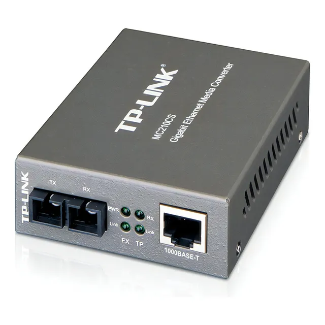 Convertidor De Medios Tp-link Mc210cs Monomodo Gigabit