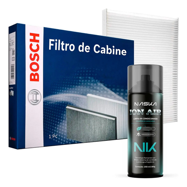 Filtro Ar Condicionado Cabine Bosch + Spray Higienizador T-cross 2019 A 2026