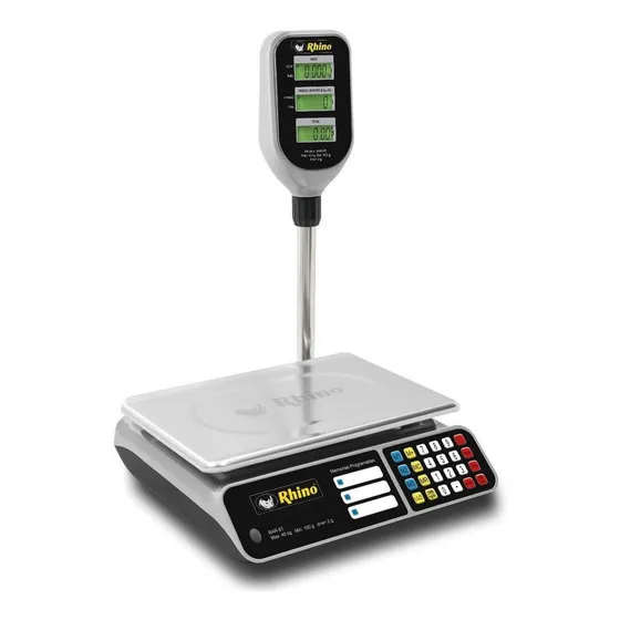 Báscula Comercial Digital Rhino Bar-8t 40kg Con Torreta Bdv