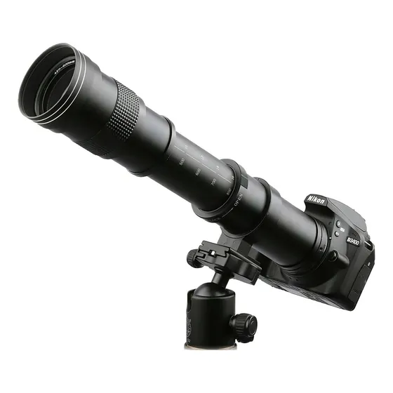 Lente 420-800mm Super Telefoto Zoom Canon T6 T5i T4 T3i 70d