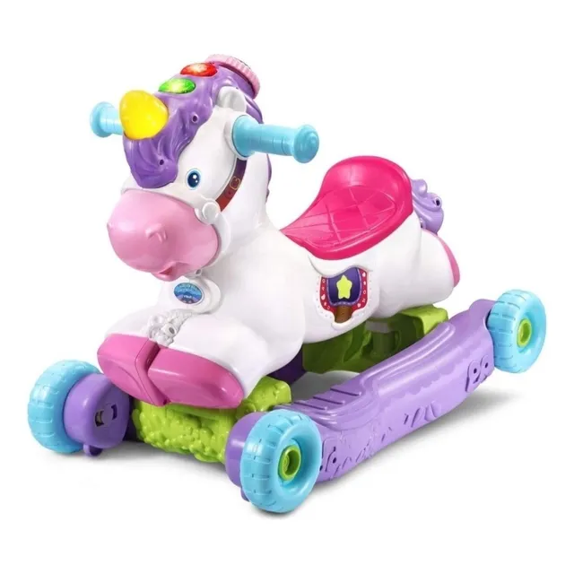 Vtech Unicornio Balancín Correpasillos 2 En 1 Con Sonido