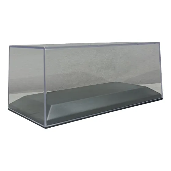 Tapa Acrilica + Base Piramidal Negra 1/43 X 10 Unidades