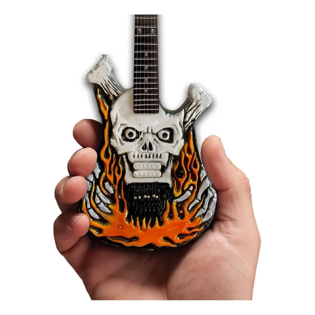 Axe Heaven Oficial George Lynch Signature Esp Flaming Skull 