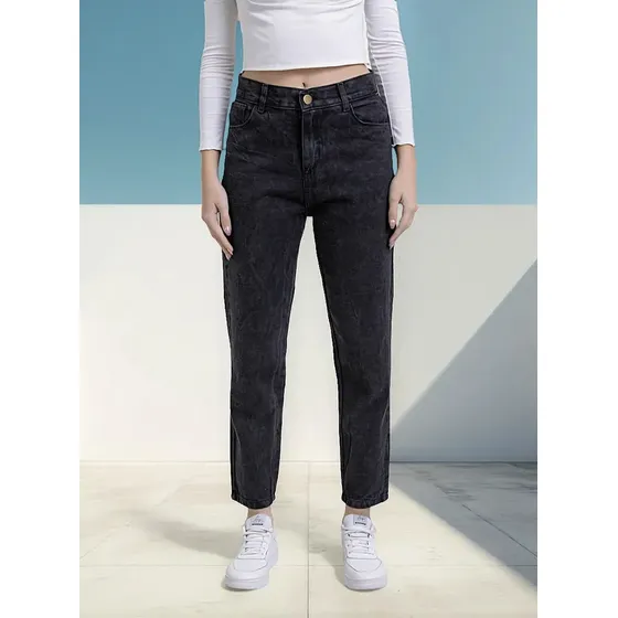 Jeans Baggy Mujer Rigido, Maria Anquele - Estilo Y Comodidad