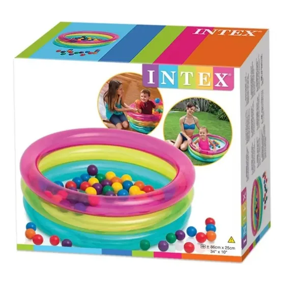 Picsina Intex Inflable Con Pelotas 86x25