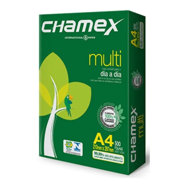 Resma Papel A4 75g Chamex Blanco 500 Hojas 