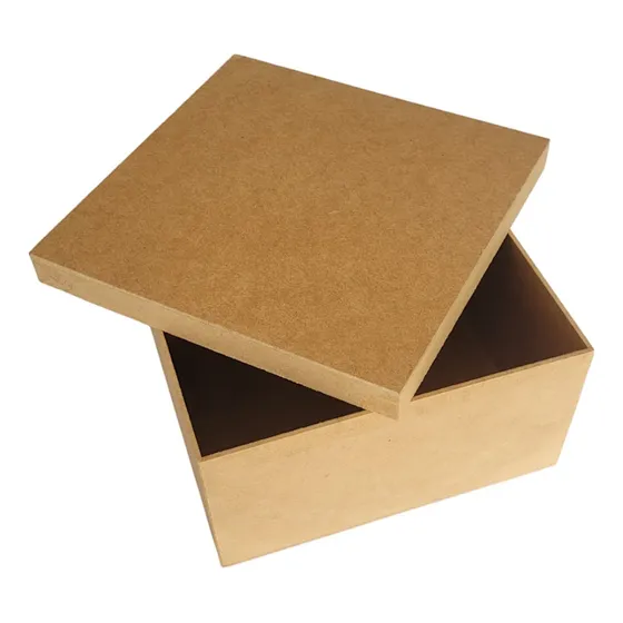 Kit 12 Caixa Mdf Cru Com Tampa 20x20x10 Convite Padrinhos