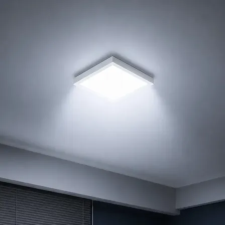 Kit 10 Painel Led Sobrepor 6500k Quadrado Bivolt - Easy Estrutura Branco Frio