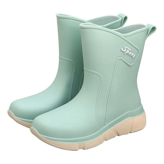 L Moda Botas De Lluvia De Mujer Impermeable Calzado Para