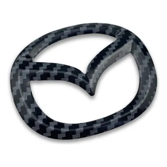 Gtz Compatible Emblema Parrilla Frontal F.carbono Mazda 3 /