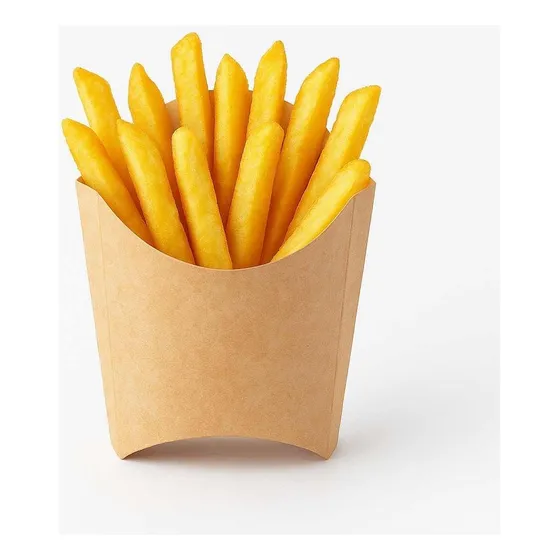 Contenedor/caja De Papas Ala Francesa 100pzs Kraft