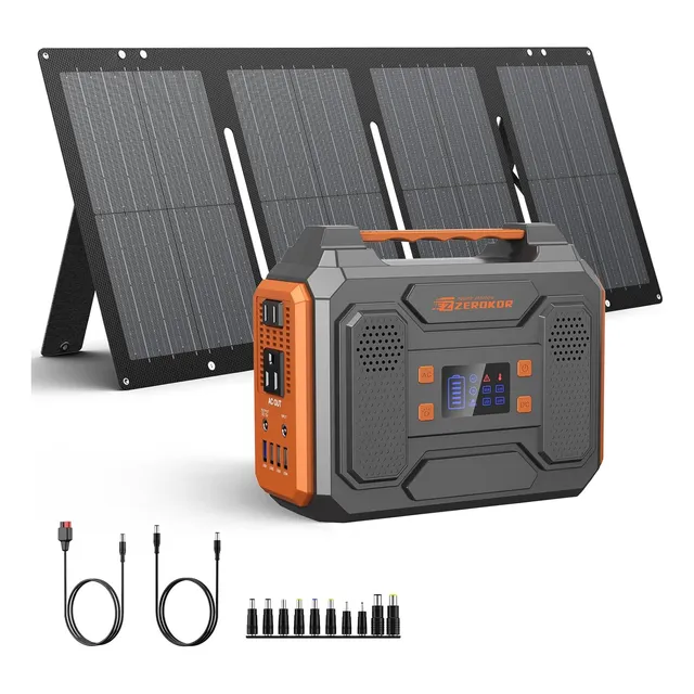 Estación De Energía Portátil 300w Panel Solar Onda Seno Pura