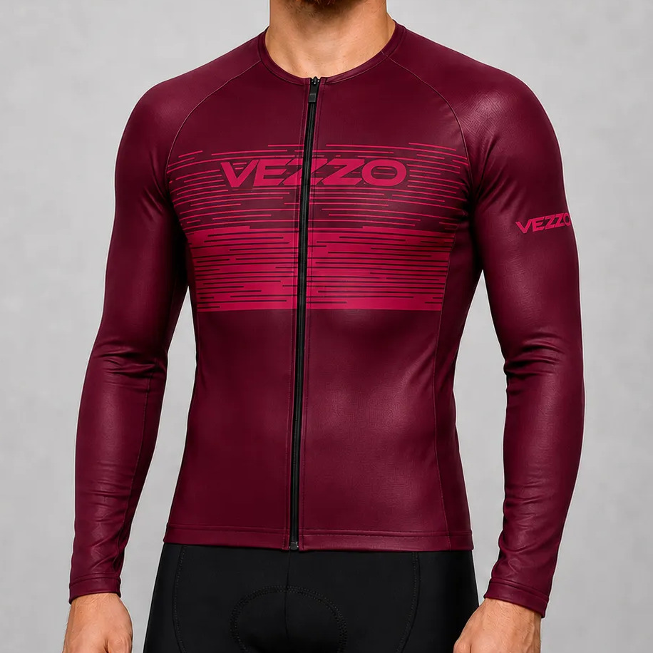 Camisa Manga Longa Ciclismo Vezzo Elite Treino Pedal Unissex Moove