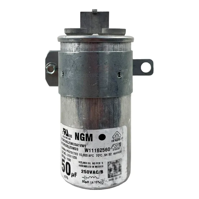 2024 Capacitor Lavadora Whirlpool 50 Uf Mf Original Nuevo