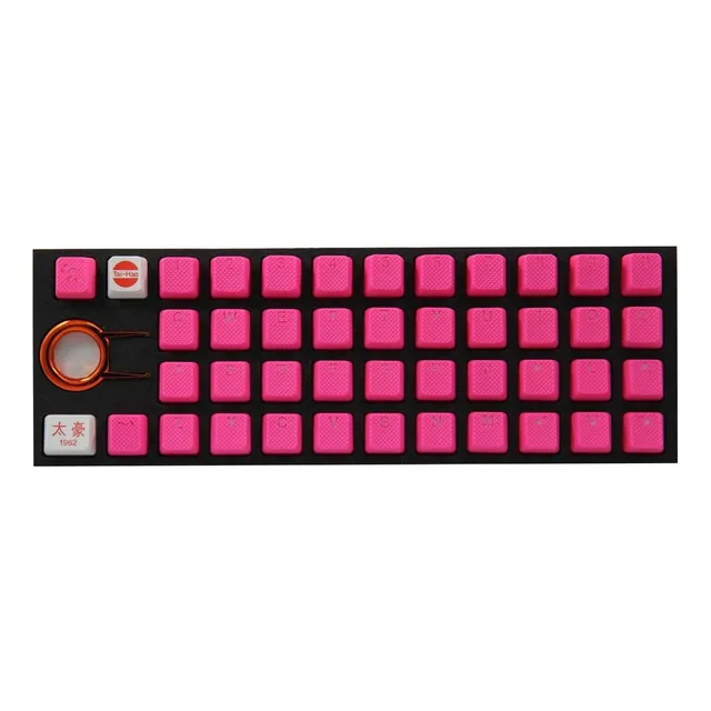 Double Shot 42 Keycaps Rubber Teclado Set Gamer (tai-hao) Teclado Rosa
