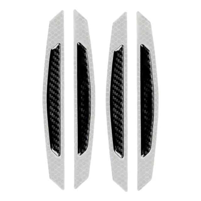 Jgo. 4 Protectores Puerta Blanco/carbono