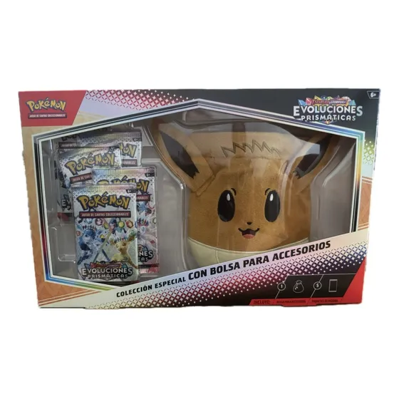 Pokemon Prismatic Evolutions Bolsa Eevee En Español Evoluciones Prismáticas Español