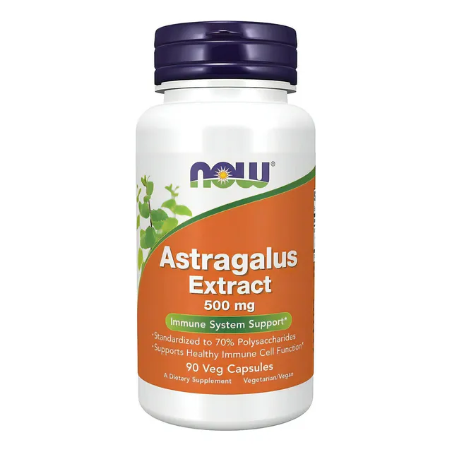 Suplemento Extracto De Astrágalo 500 Mg Now 90 Capsulas Sabor Neutro