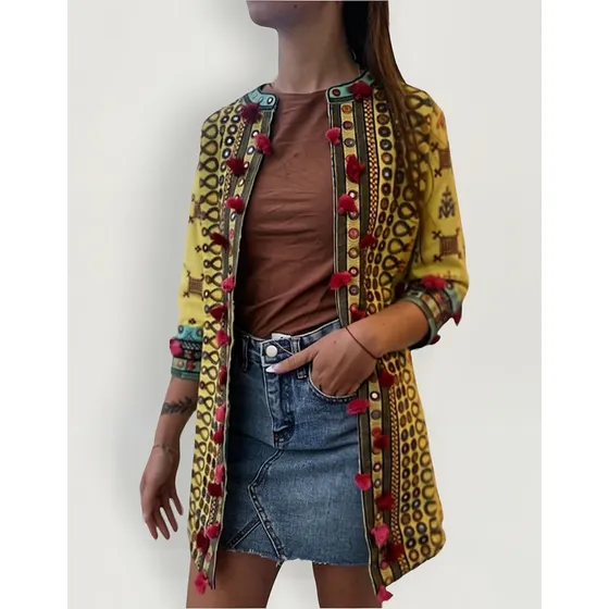 Saco Rapsodia Bordado Boho Chic Leviaton