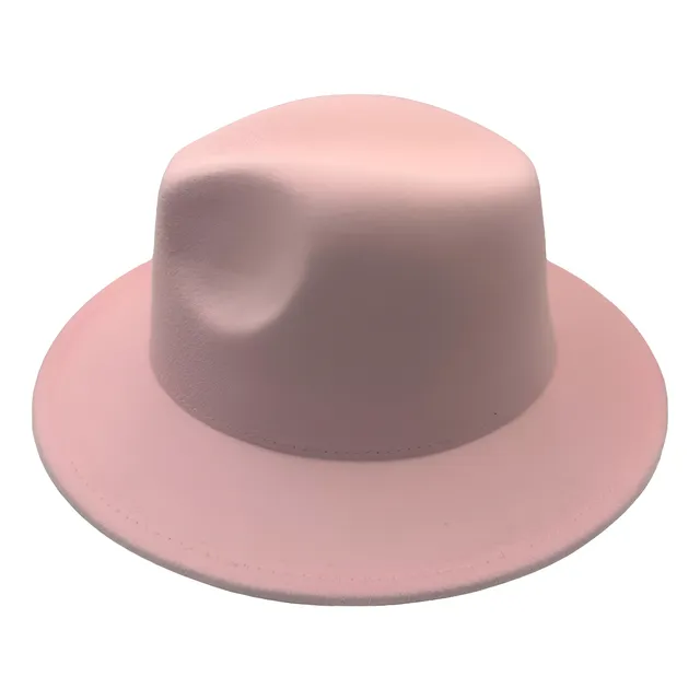 Sombrero De Fedora Elegante Unicolor Moda Tendencia Unisex 