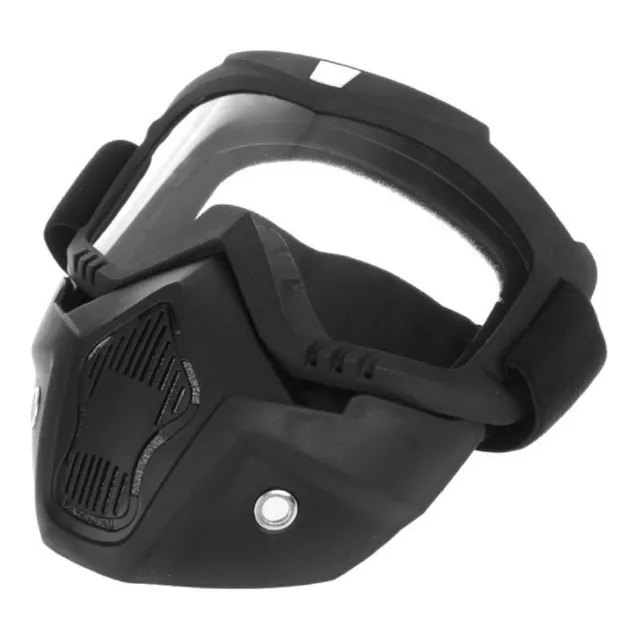 Mask Capacete Bobber Old School Vintage Oculos Transparente