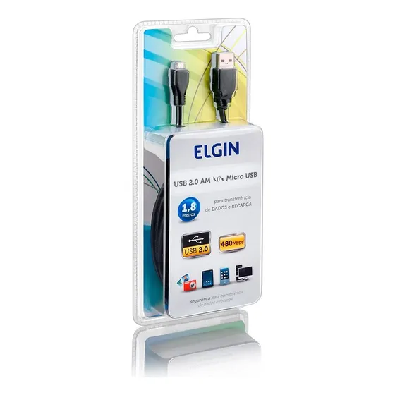 Cabo Usb 2.0 Am X Micro Elgin  - Para Aparelhos Android