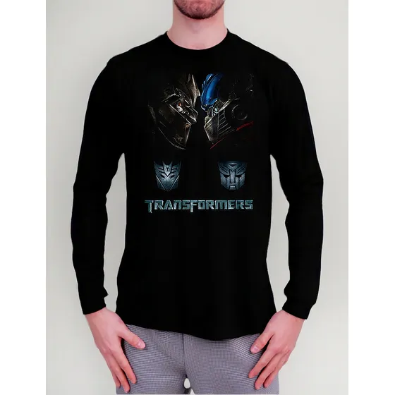 Polera Manga Larga Transformers - Ver 04 - Vale Gamess