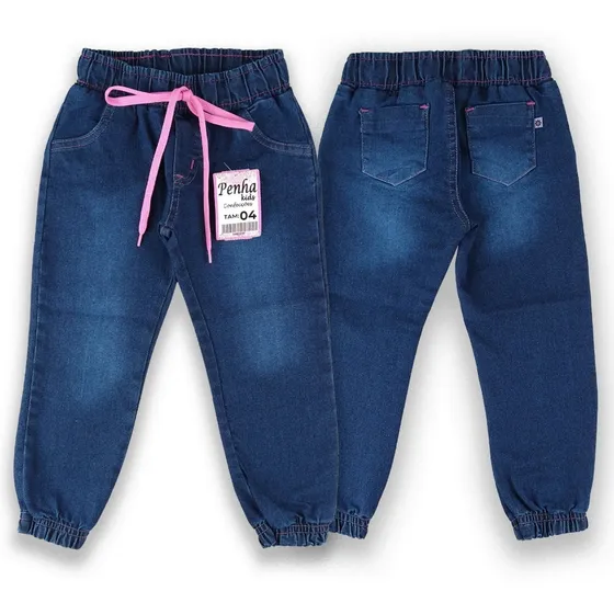  Jogger Jeans Feminina Infantil 01 Ao 06 