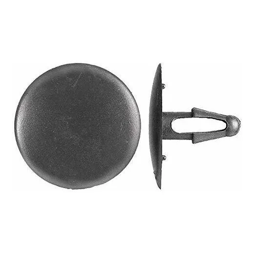 Keyhole Push In Rivet Nailon Diametro Largo Negro