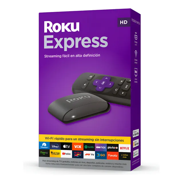 Roku Express 3960 Hd Dispositivo De Streaming Control Remoto Negro Estándar