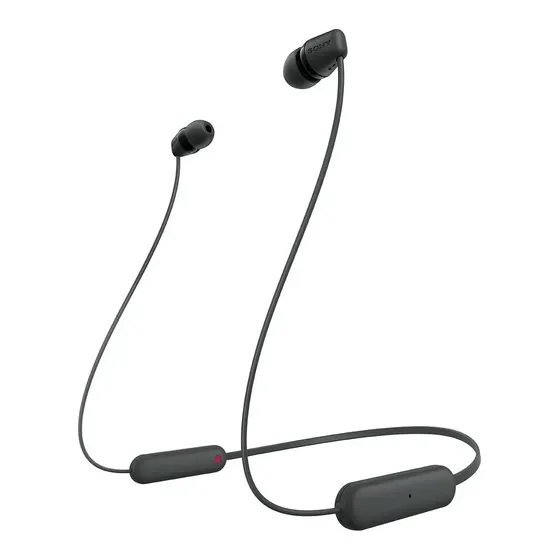 Auriculares Bluetooth Inalámbricos In Ear Sony Wi-c100 Color Negro | Cuotas sin interés
