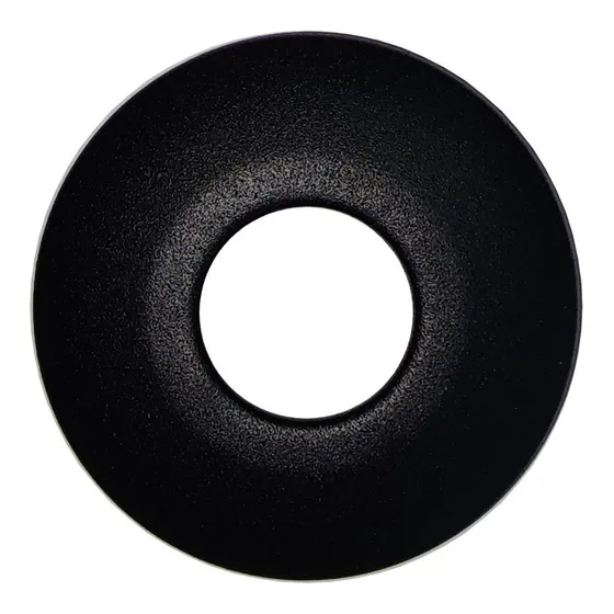 Roseta 1/2 Negra Fundicion Pacifico Acero Inoxidable Fp