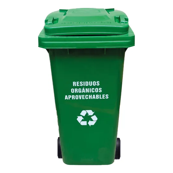 Contenedor Basurero Caneca 120 Litros Verde