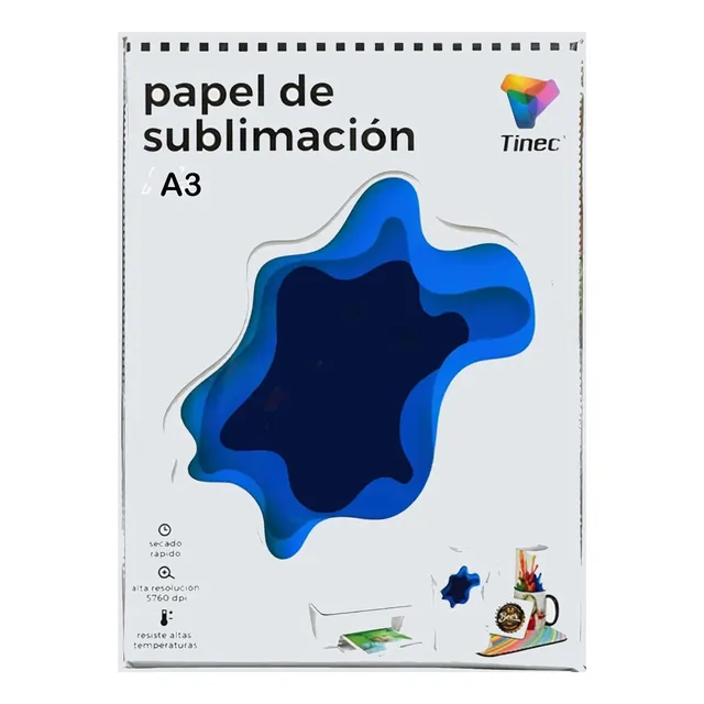 Papel De Sublimar Sublimacion A3 Tinec Pack 1000 Hojas 100g