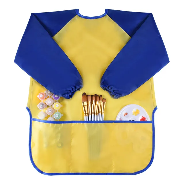 Delantal C/bolsillo Para Pintar Imperm  Niños De 2 A 4 Años