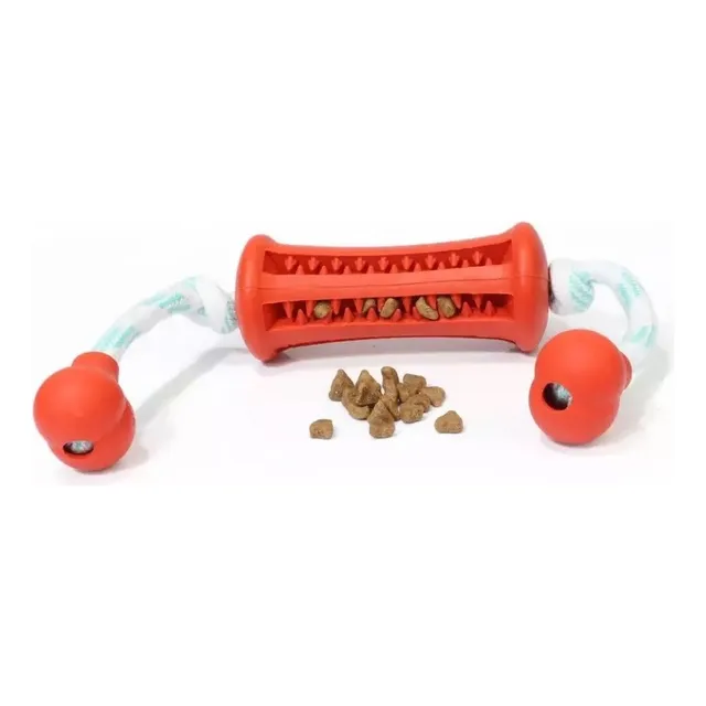 Juguete Para Perro Mordible Rodillo Con Cuerda De 2 Nudos