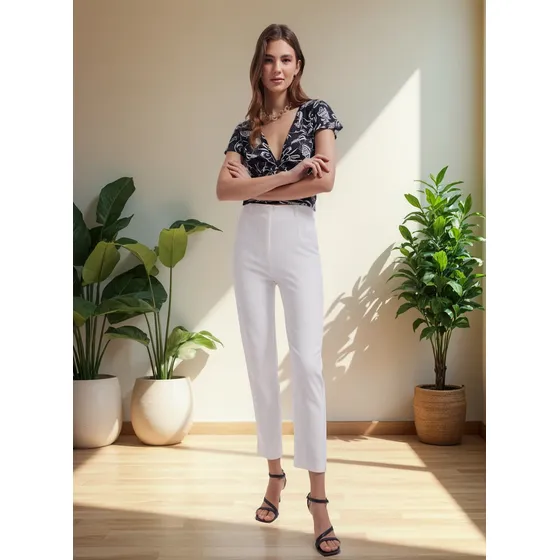 Pantalon  Mujer Seven Blanco En Poliéster 28071588-10020