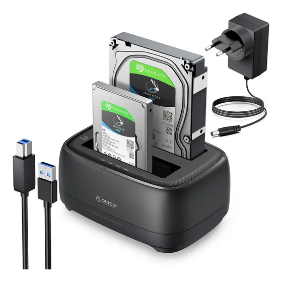 Dock Station 2 Baias Hd/ssd 2.5 E 3.5 Usb3.0 - Clone Offline