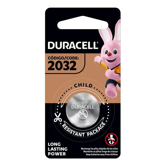 Duracell Pila 2032 especializada, batería CR2032 botón de litio, 1 pila | Cuotas sin interés