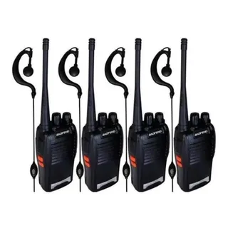 Kit 4 Radio Comunicador 777s Profissional Ht Uhf 16 CanaisPor 8 Oitava Mall