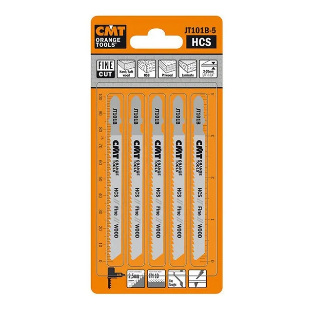 Hojas Para Sierras Caladoras Cmt Código Jt101b-5
