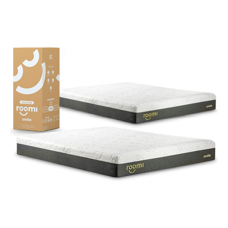 Pack 2 Colchones Roomi Smile Matrimonial Memory Foam Pack 2 Colchones Roomi Smile Matrimonial Memory Foam