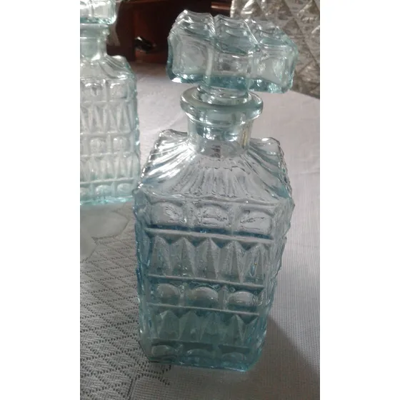 Botellas/frascos De Vidrio/cristal Para Adornar Licorera
