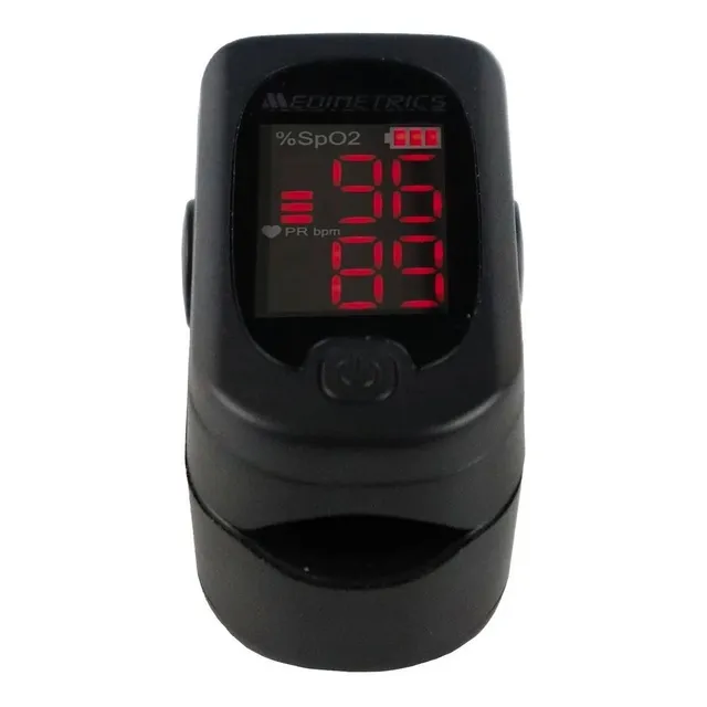 Oxímetro de pulso para dedo Medimetrics FS10A negro