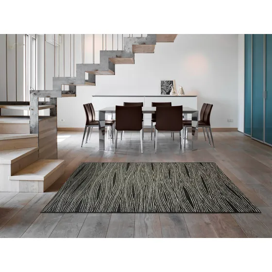 Carpeta Alfombra Moderna Simil Yute Exterior Beige 1496
