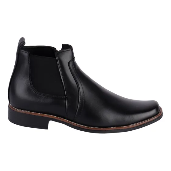 Fratello Botín Casual Color Negro De Piel Para Hombre 2010