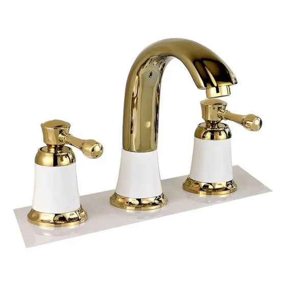Grifo Generalizado Para Lavabo Dorado Baño Caliente Frio Tr