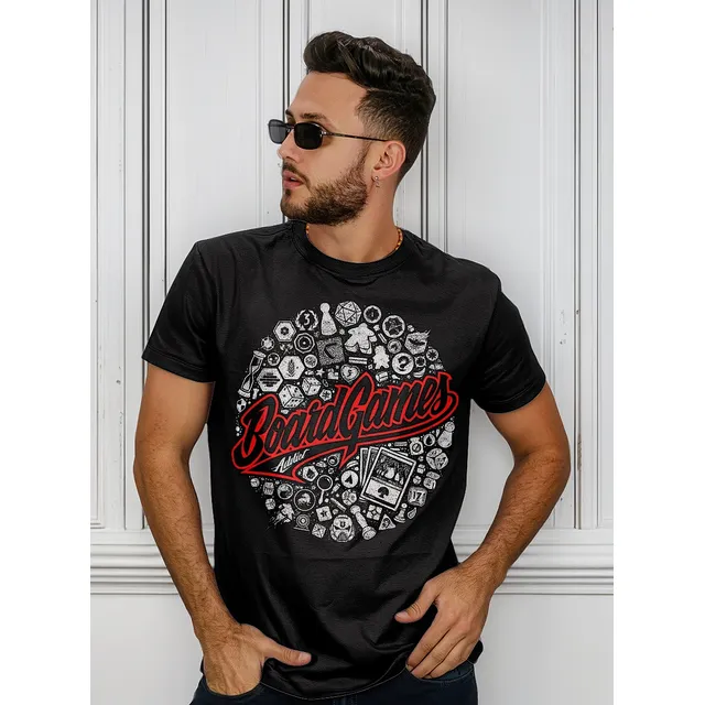 Remera Board Games D20 Rol Juegos De Mesa D&d Geek