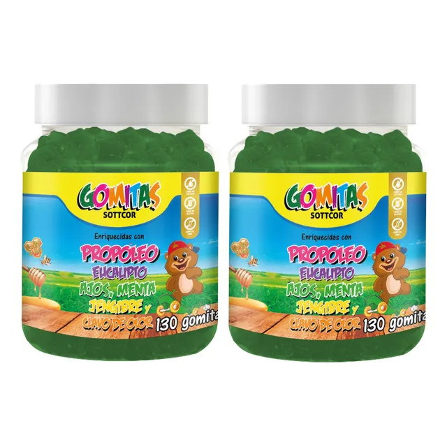 Propóleo Para Niños Gomitas Sottcor 100g Chicle X2